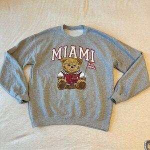 Miami Bear Graphic Sweatshirt